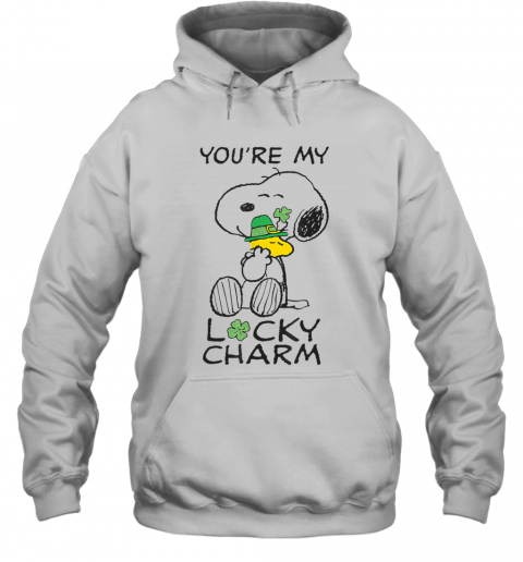 Peanuts St. Patrick'S Snoopy Lucky Charm Clover T-Shirt Unisex Hoodie