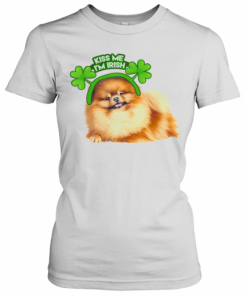 Pomeranian Lucky Shamrock Kiss Me I'M Irish St. Patricks Day T-Shirt Classic Women's T-shirt