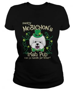 Pretty Bichon Frise Dog Gifts St Patricks Day  Classic Ladies