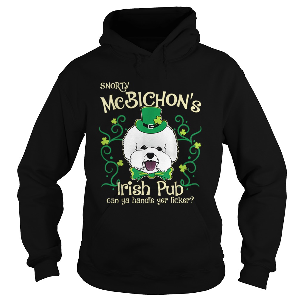 Pretty Bichon Frise Dog Gifts St Patricks Day Hoodie