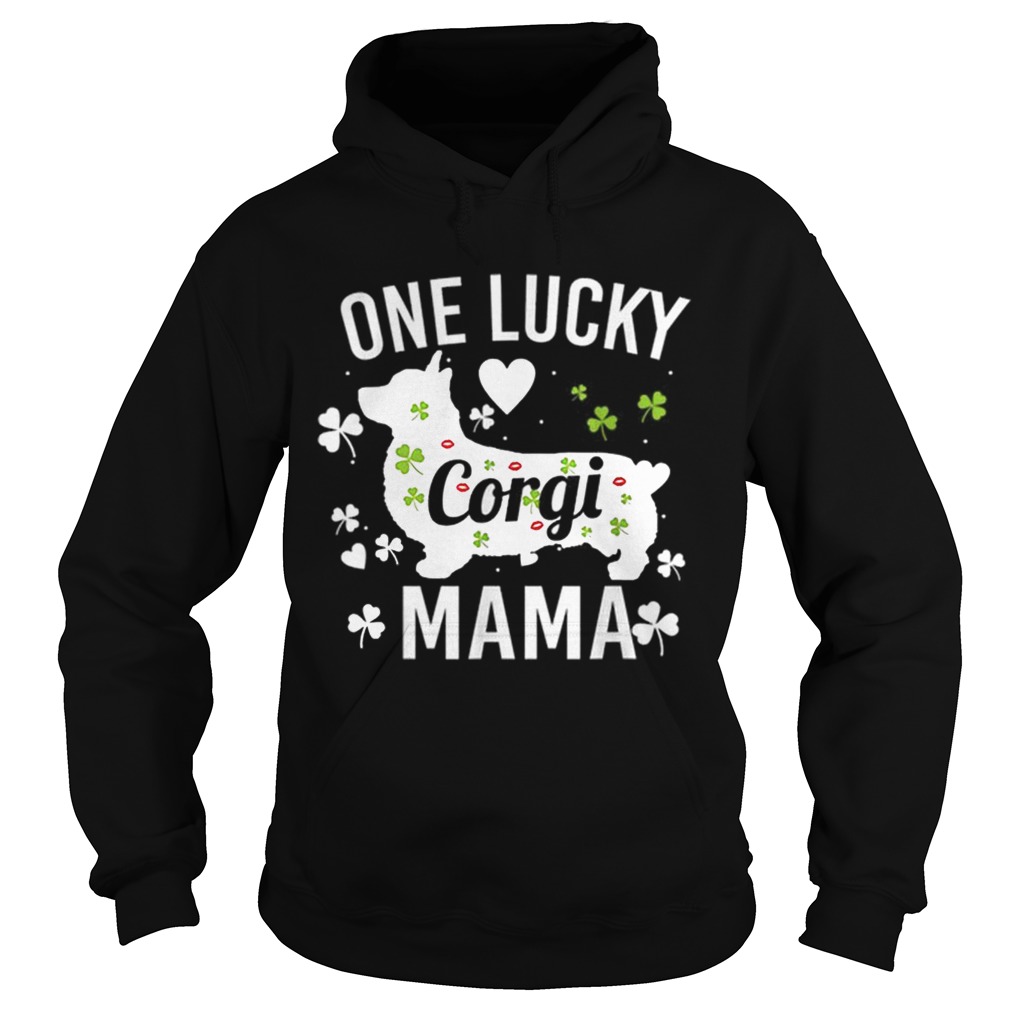 Pretty Funny Corgi Mom Mama St Patricks Day Hoodie