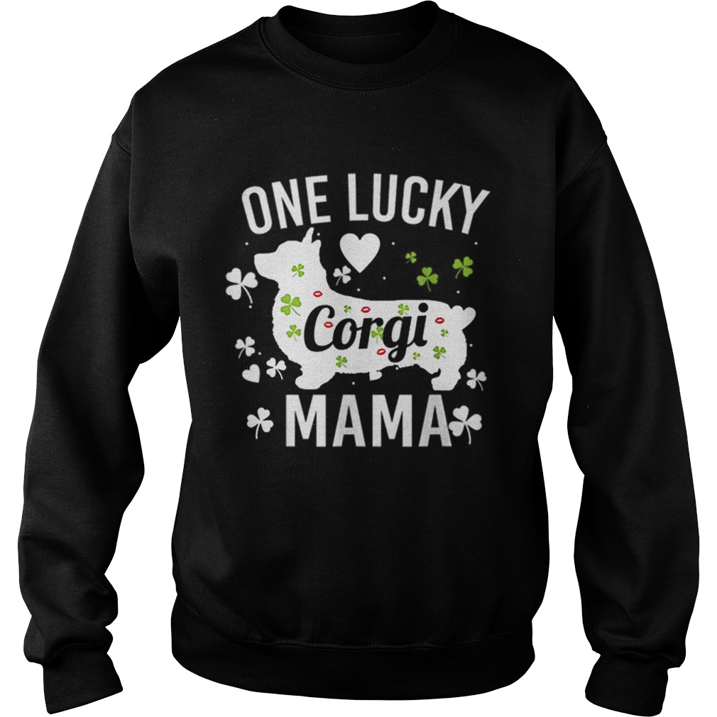 Pretty Funny Corgi Mom Mama St Patricks Day Sweatshirt