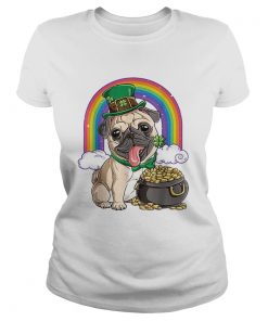 Pretty Pug St Patricks Day Boys Kids Men Leprechaun Dog Lover Gift  Classic Ladies