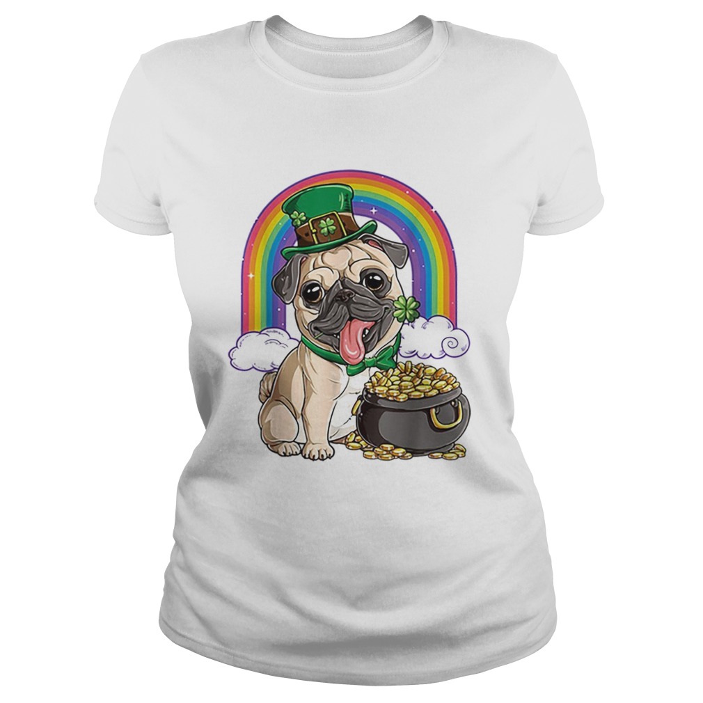 Pretty Pug St Patricks Day Boys Kids Men Leprechaun Dog Lover Gift Classic Ladies