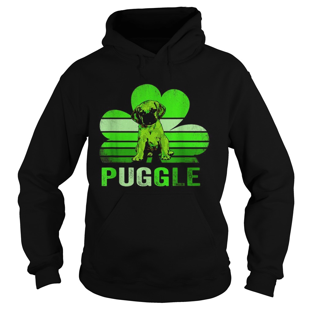 Puggle shamrock St Patricks day Hoodie