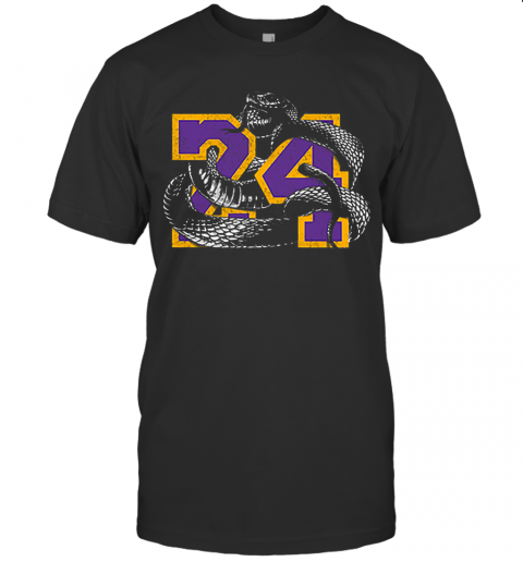 RIP 24 Kobe Bryant The Black Mamba Snake T-Shirt