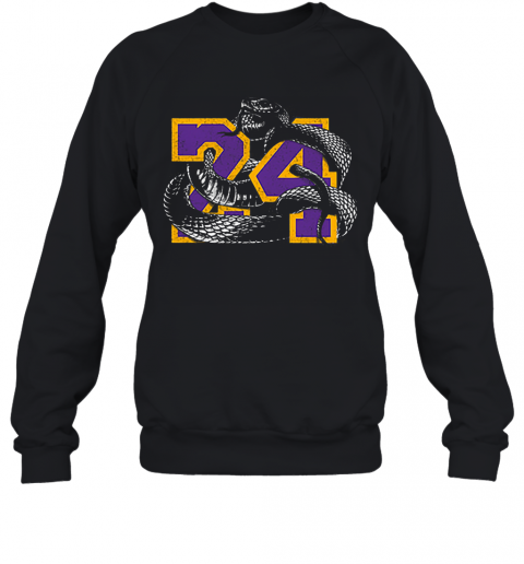 RIP 24 Kobe Bryant The Black Mamba Snake T-Shirt Unisex Sweatshirt