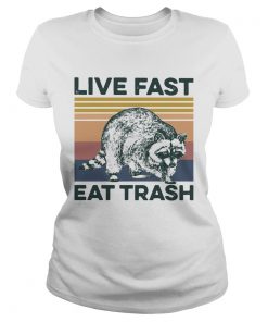 Raccoon Life Fast Eat Trash Vintage  Classic Ladies