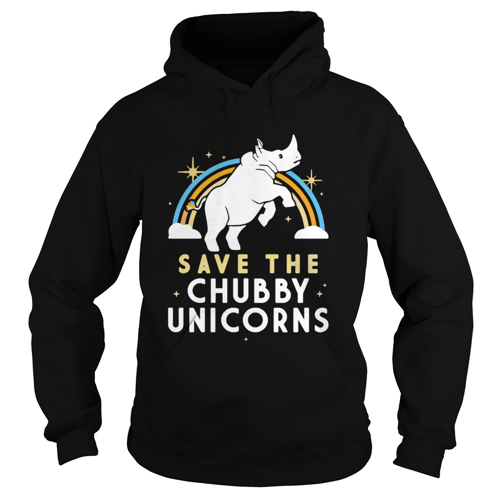 Rainbow Save The Chubby Unicorns Hoodie