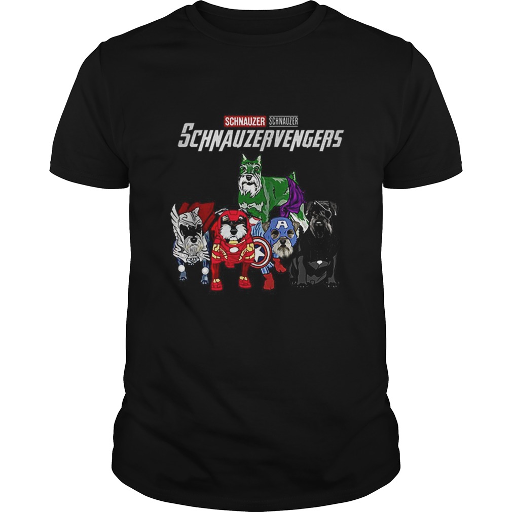 Schnauzer Schnauzervengers Marvel Avengers Endgame shirt