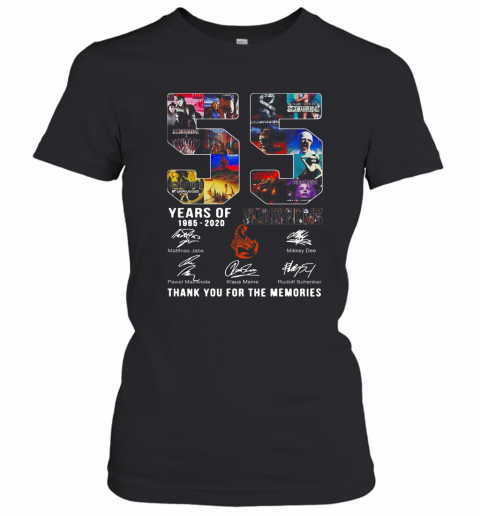 Scorpions Hard Rock Band 55Th Years Of 1965 2020 Name Member Signature T-Shirt Classic Women's T-shirt