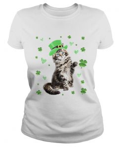 Shamrock Leprechaun Cat St Patricks Day Irish  Classic Ladies