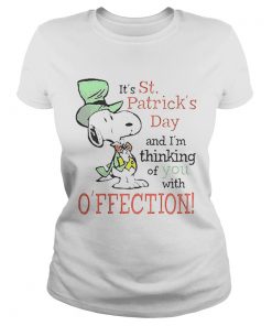 Snoopy Its St Patricks Day and Im thinking of you with affection  Classic Ladies