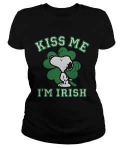 Snoopy Kiss Me Im Irish  Classic Ladies