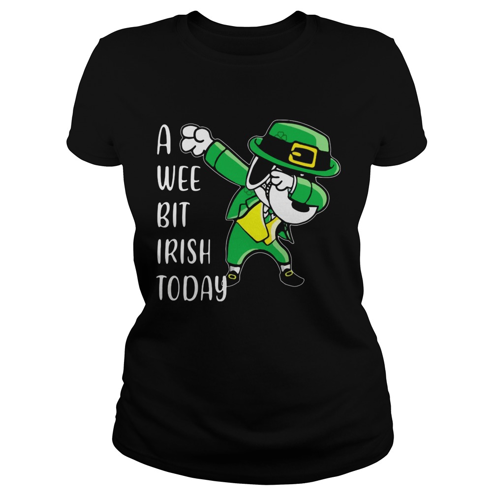 Snoopy dabbing St Patricks Day A wee bit Irish today Classic Ladies