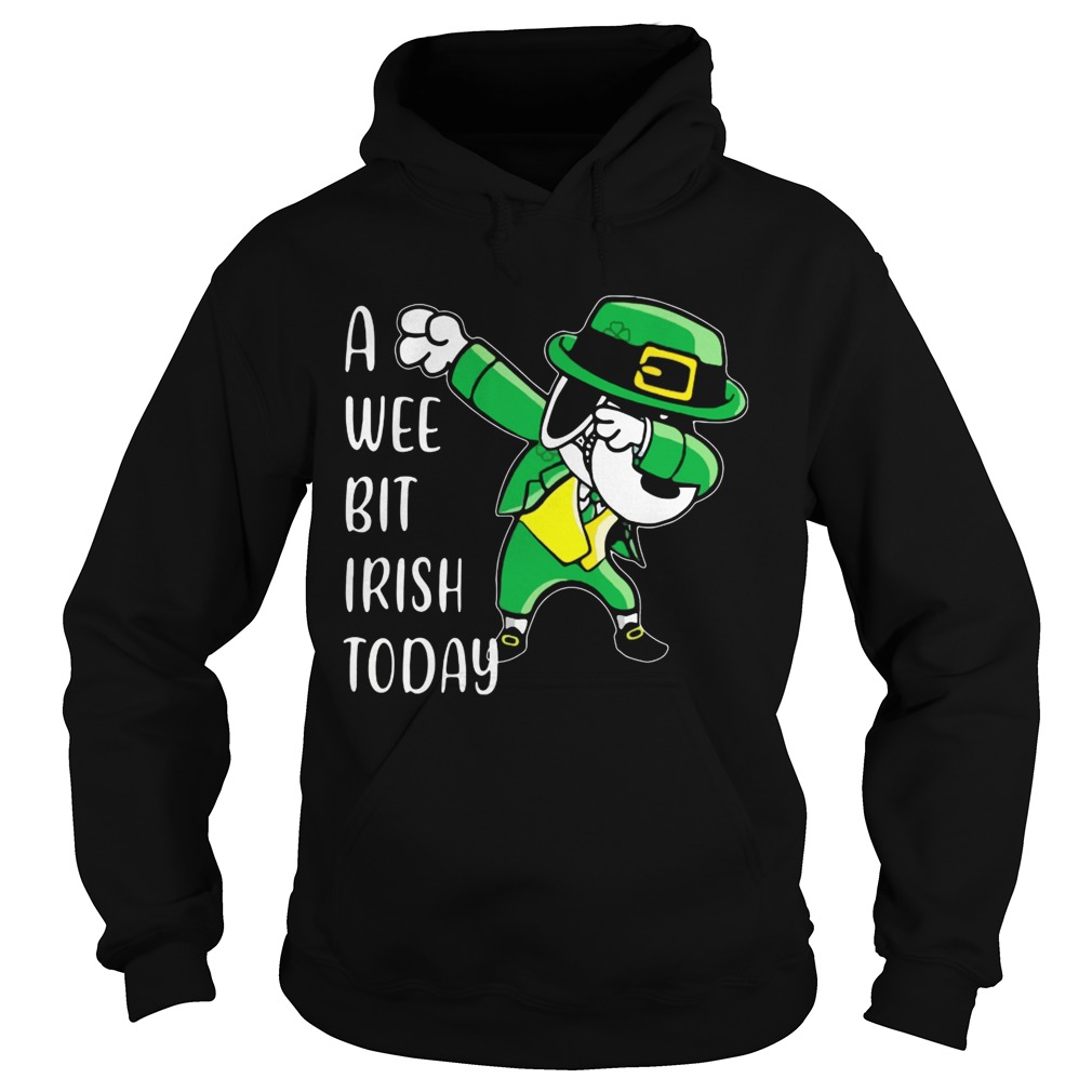 Snoopy dabbing St Patricks Day A wee bit Irish today Hoodie