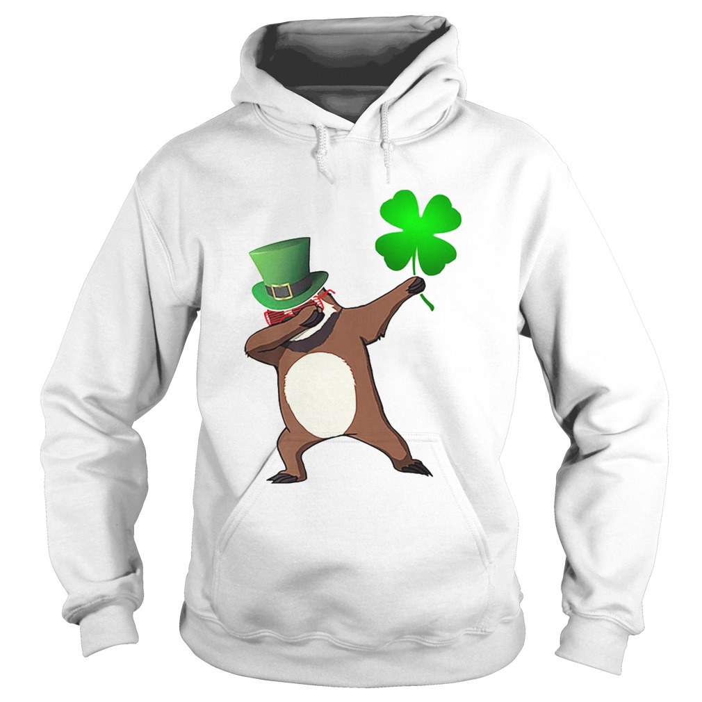 St Patricks Day Dabbing Sloth Shamrock Animal Hoodie