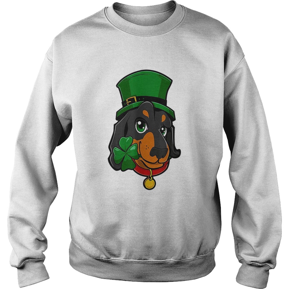 St Patricks Day Dachshund Leprechaun Dog Sweatshirt