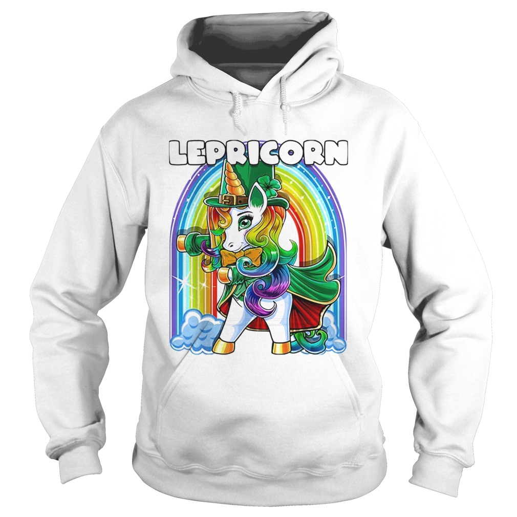 St Patricks Day Flossing Unicorn Lepricorn Costume Girls Hoodie