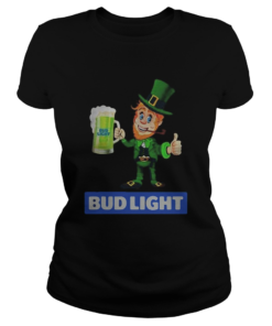 St Patricks Day Leprechaun Drinking Bud Light  Classic Ladies