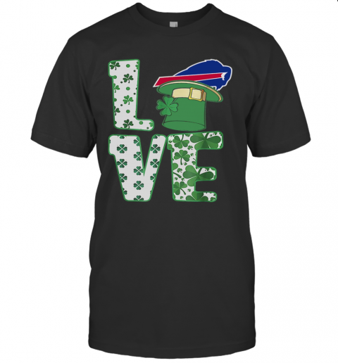 St.Patrick'S Day Football Love Team Buffalo Bill T-Shirt