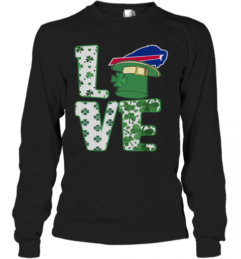 St.Patrick'S Day Football Love Team Buffalo Bill T-Shirt Long Sleeved T-shirt 