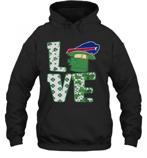 St.Patrick'S Day Football Love Team Buffalo Bill T-Shirt Unisex Hoodie