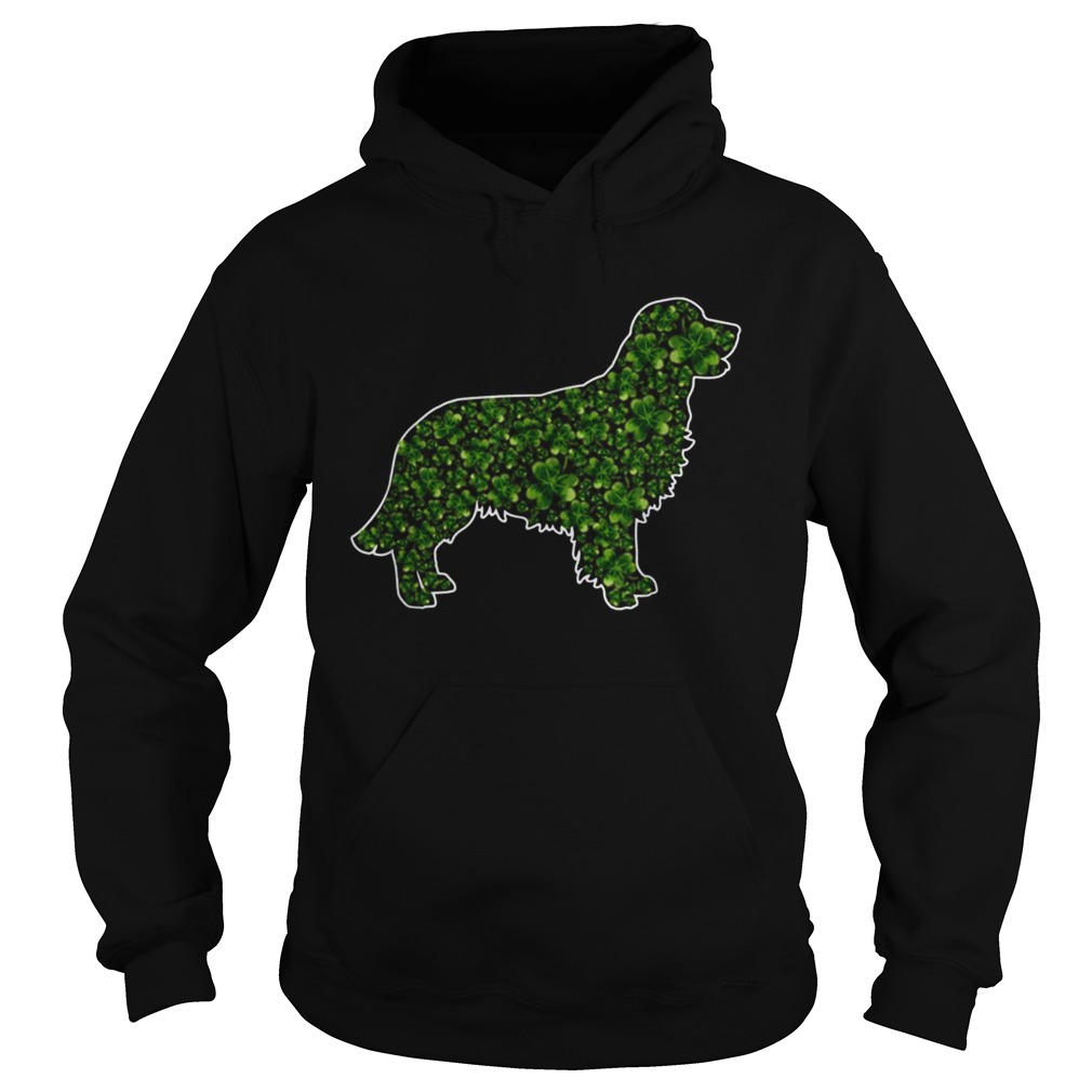 StPatricks Day Gift Dog Lover Fun Golden Retriever Shamrock Hoodie