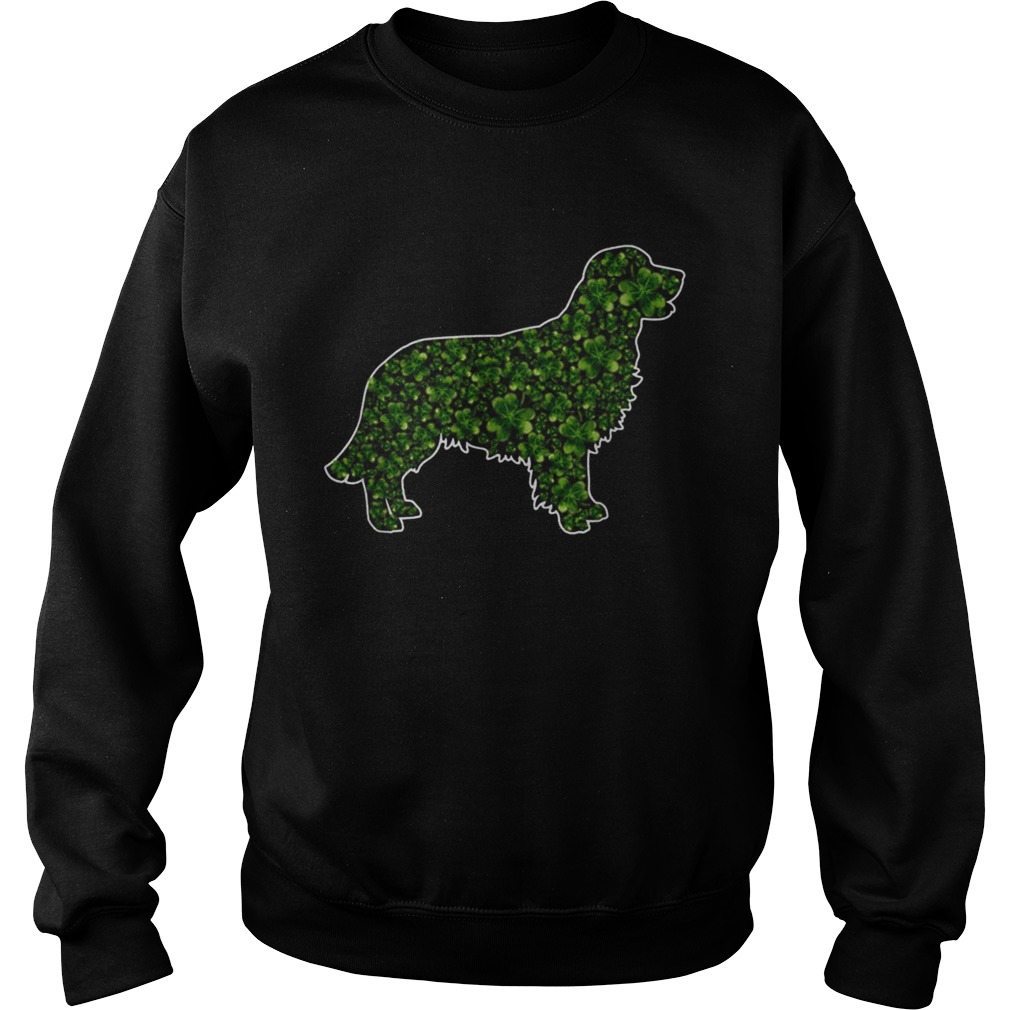 StPatricks Day Gift Dog Lover Fun Golden Retriever Shamrock Sweatshirt