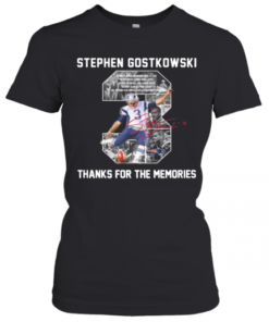 Stephen Gostkowski 3 Signature Thanks For The Memories T-Shirt Classic Women's T-shirt