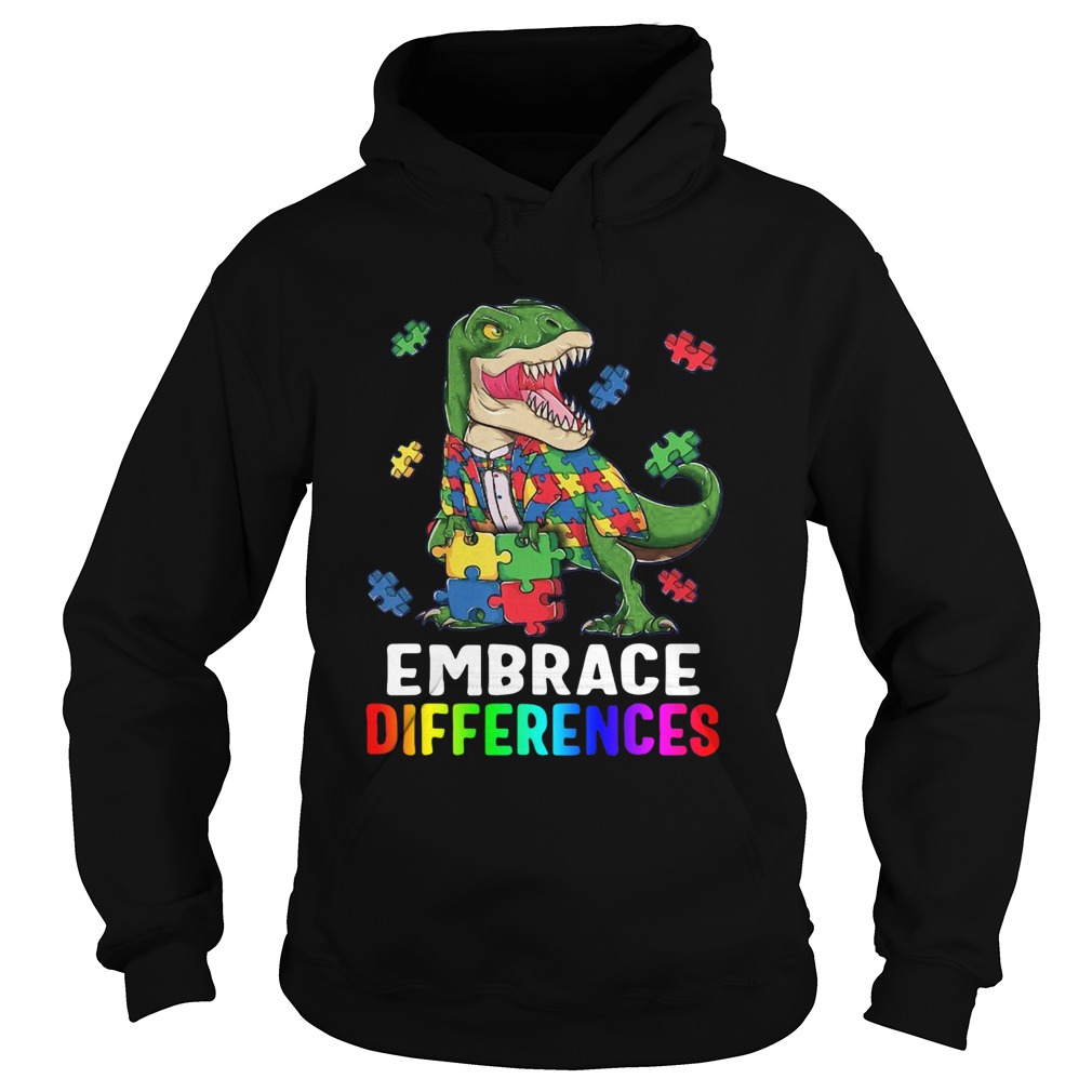 TRex Dinosaur Puzzle Piece Autism Hoodie