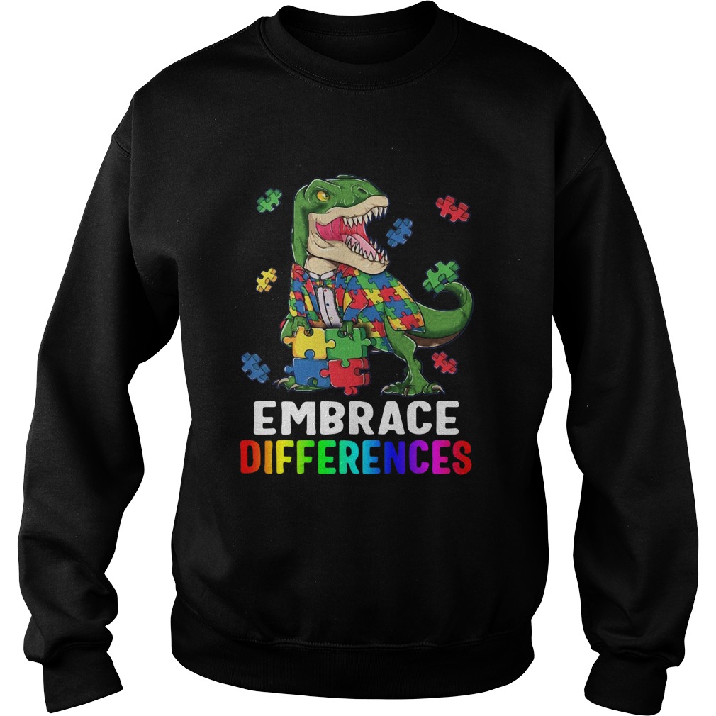 TRex Dinosaur Puzzle Piece Autism Sweatshirt