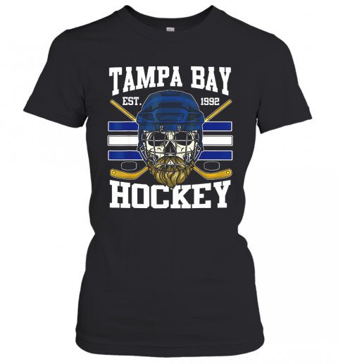 Tampa Bay Hockey Est 1992 Bearded Skull T-Shirt Classic Women's T-shirt