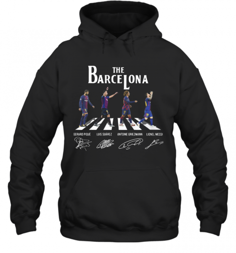 The Barcelona Crosswalk Signatures T-Shirt Unisex Hoodie