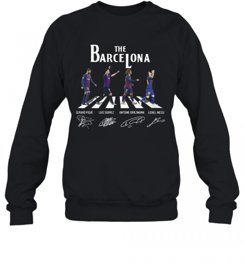 The Barcelona Crosswalk Signatures T-Shirt Unisex Sweatshirt