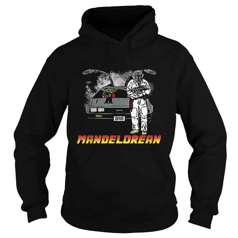 The Mandalorian and Baby Yoda Mandelorean DMC DeLorean Hoodie