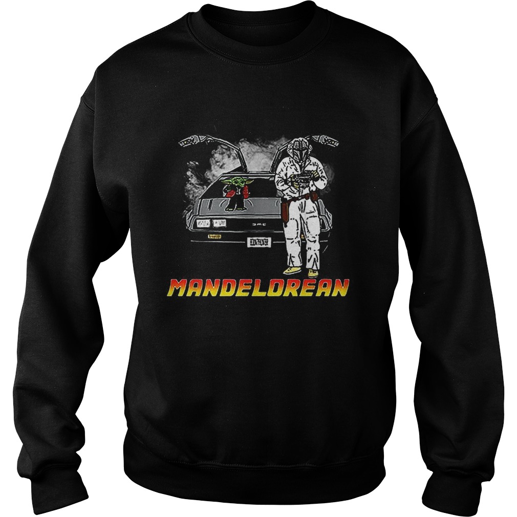 The Mandalorian and Baby Yoda Mandelorean DMC DeLorean Sweatshirt