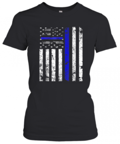 Thin Blue Line Irish Shamrock Police St Patricks Day T-Shirt Classic Women's T-shirt