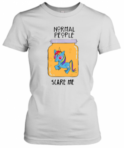 Unicorn Normal People Scare Me T-Shirt Classic Women's T-shirt