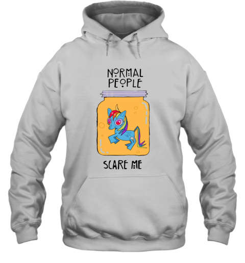 Unicorn Normal People Scare Me T-Shirt Unisex Hoodie