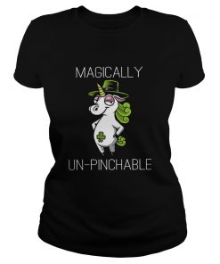 Unicorn St Patricks Day Magically Unpinchable  Classic Ladies