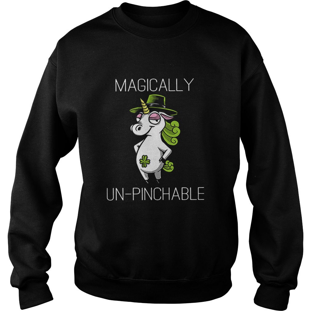 Unicorn St Patricks Day Magically Unpinchable Sweatshirt