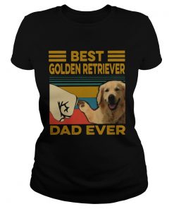 Vintage Best Golden Retriever Dad Ever  Classic Ladies