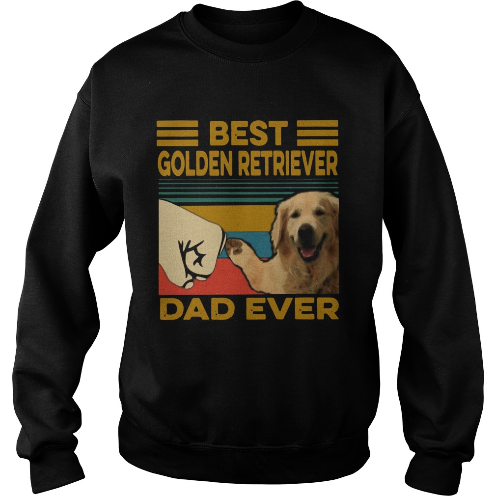 Vintage Best Golden Retriever Dad Ever Sweatshirt