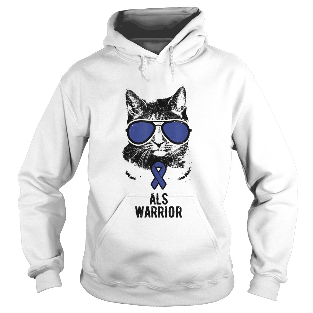 Vintage Cat ALS Awareness ALS Hoodie