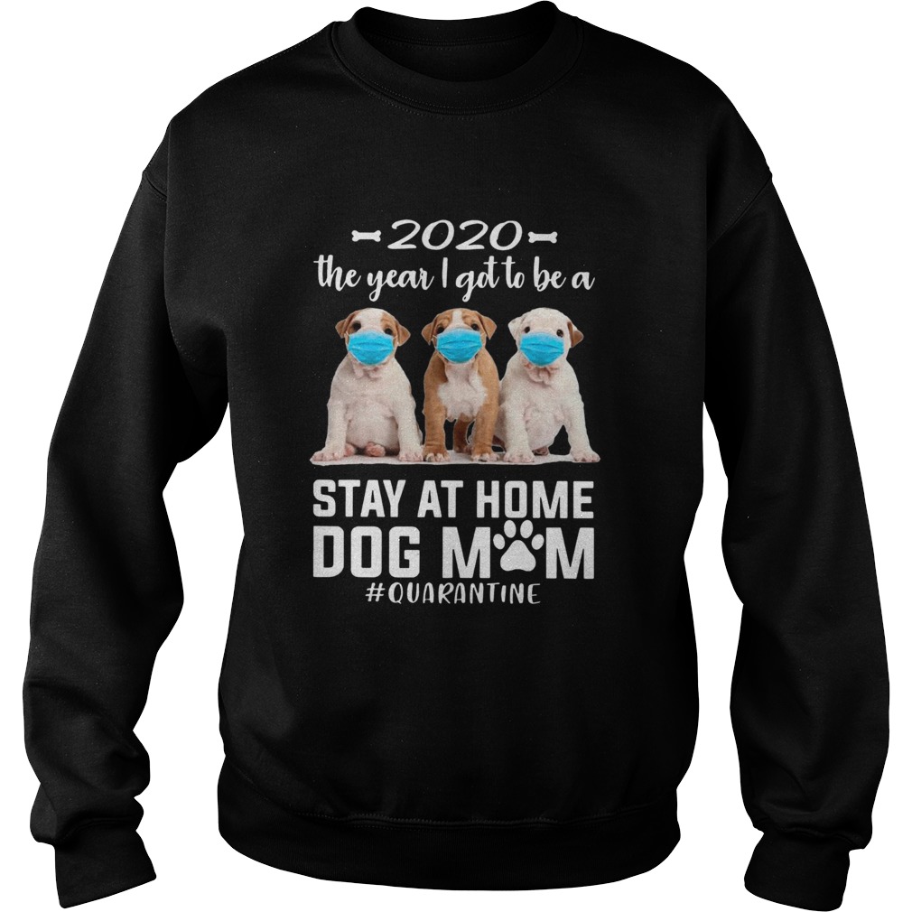 2020 The Year I Got To Be A Stay At Home PitBull Dog Mom Quarantine Sweatshirt