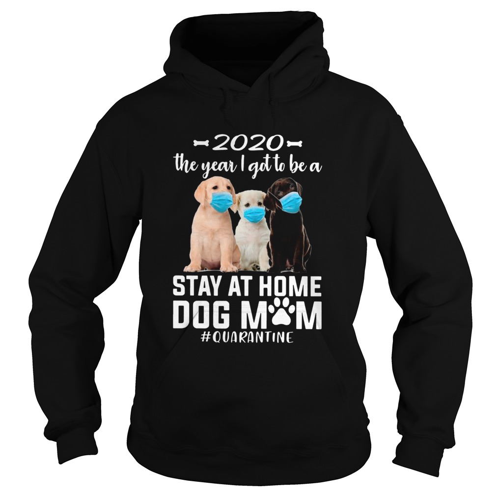 2020 The Year I Got To Be A Stay At Home labrador retriever Dog Mom Quarantine Hoodie