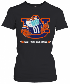 Auburn Tigers Face Mask Wash Your Damn Hands T-Shirt Classic Women's T-shirt