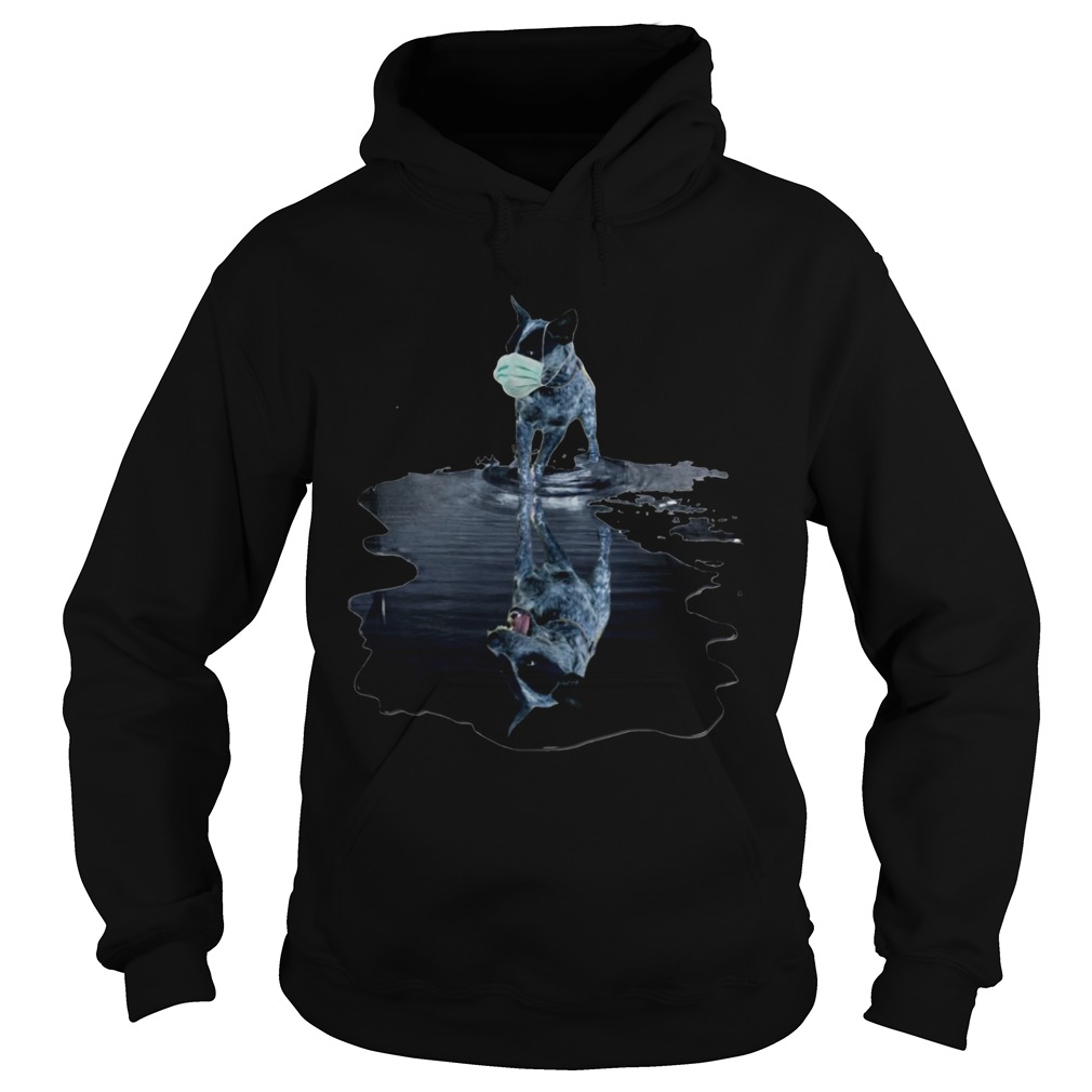 Australian Cattle Dog Mask Mirror Water Hoodie