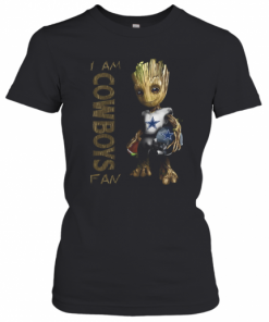 Baby Groot I Am Cowboys Fan T-Shirt Classic Women's T-shirt